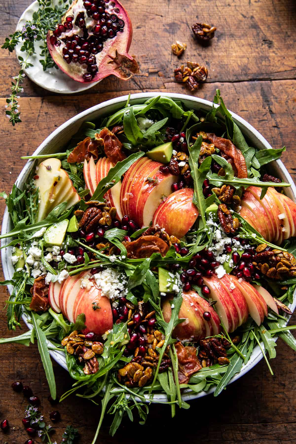 Autumn Harvest Honeycrisp Apple and Feta Salad | halfbakedharvest.com