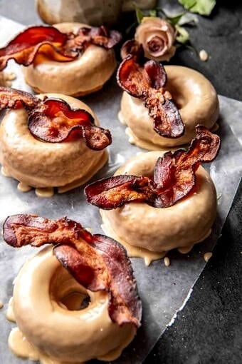 Baked Maple Bacon Doughnuts | halfbakedharvest.com