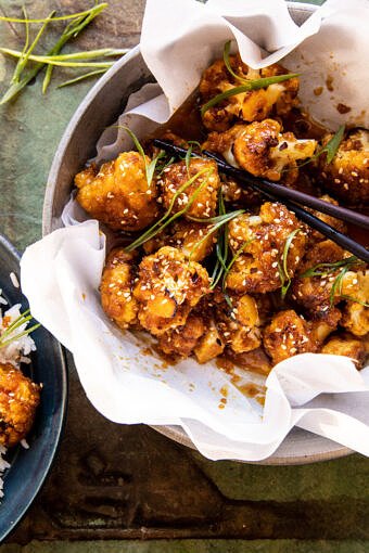 Baked Sesame Orange Cauliflower | halfbakedharvest.com