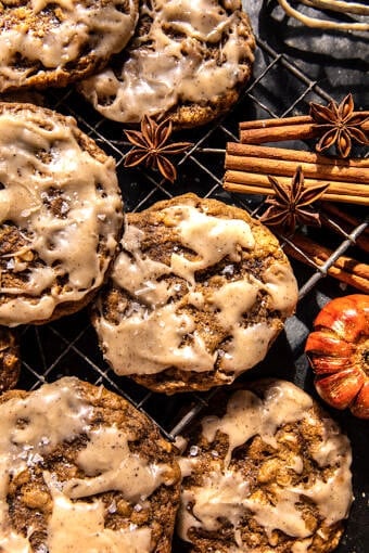 Brown Butter Pumpkin Oatmeal Latte Cookies | halfbakedharvest.com