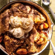 Caramel Peach Dump Cake | halfbakedharvest.com