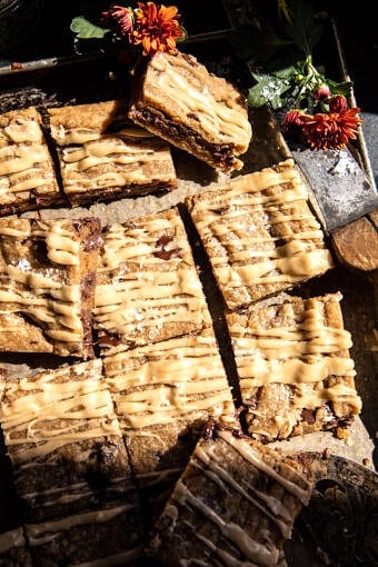 Chewy Maple Brown Sugar Blondies | halfbakedharvest.com