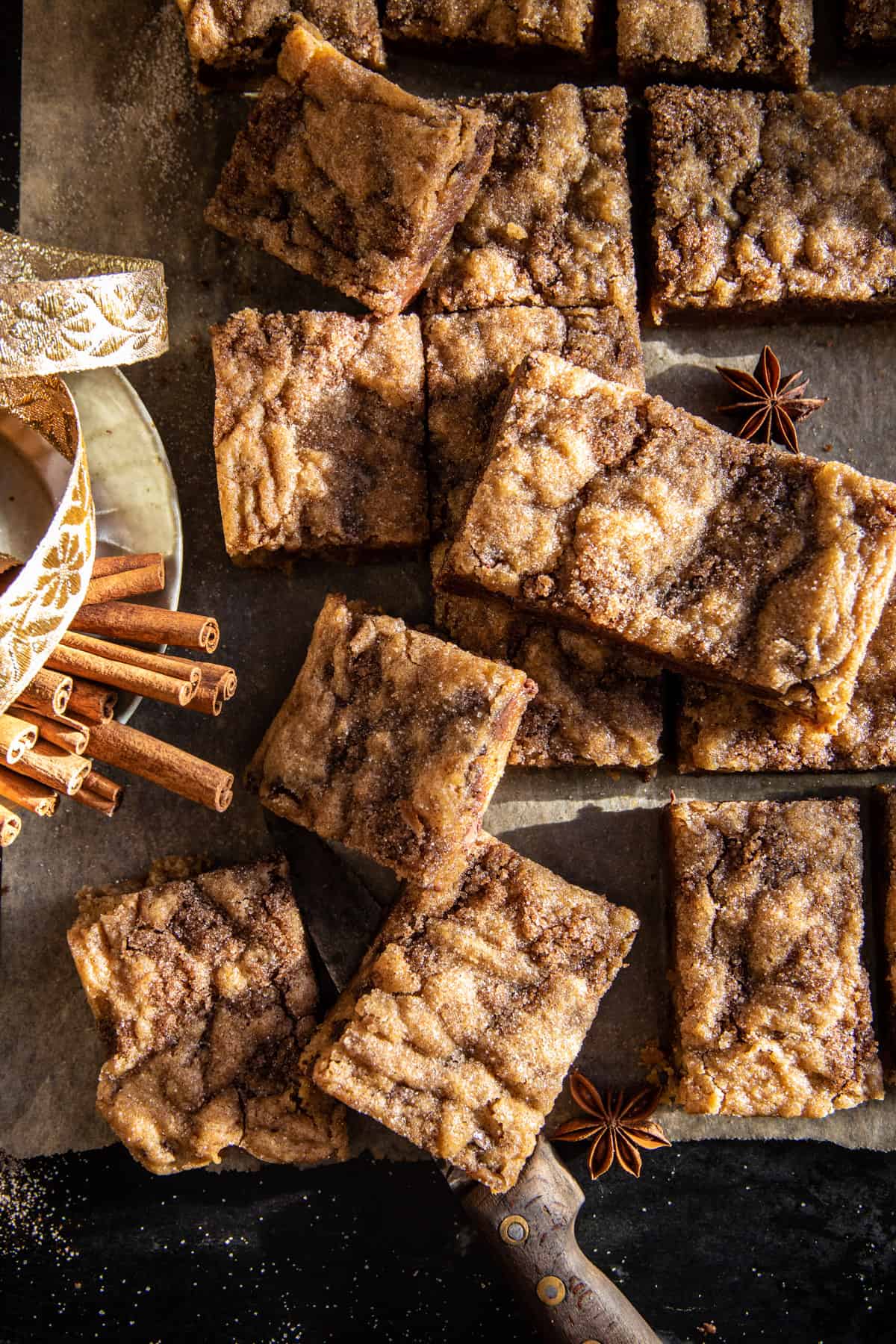 Cinnamon Swirl Snickerdoodle Blondies | halfbakedharvest.com