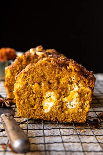 Cream Cheese Swirled Cinnamon Pumpkin Butter Bread | halfbakedharvest.com