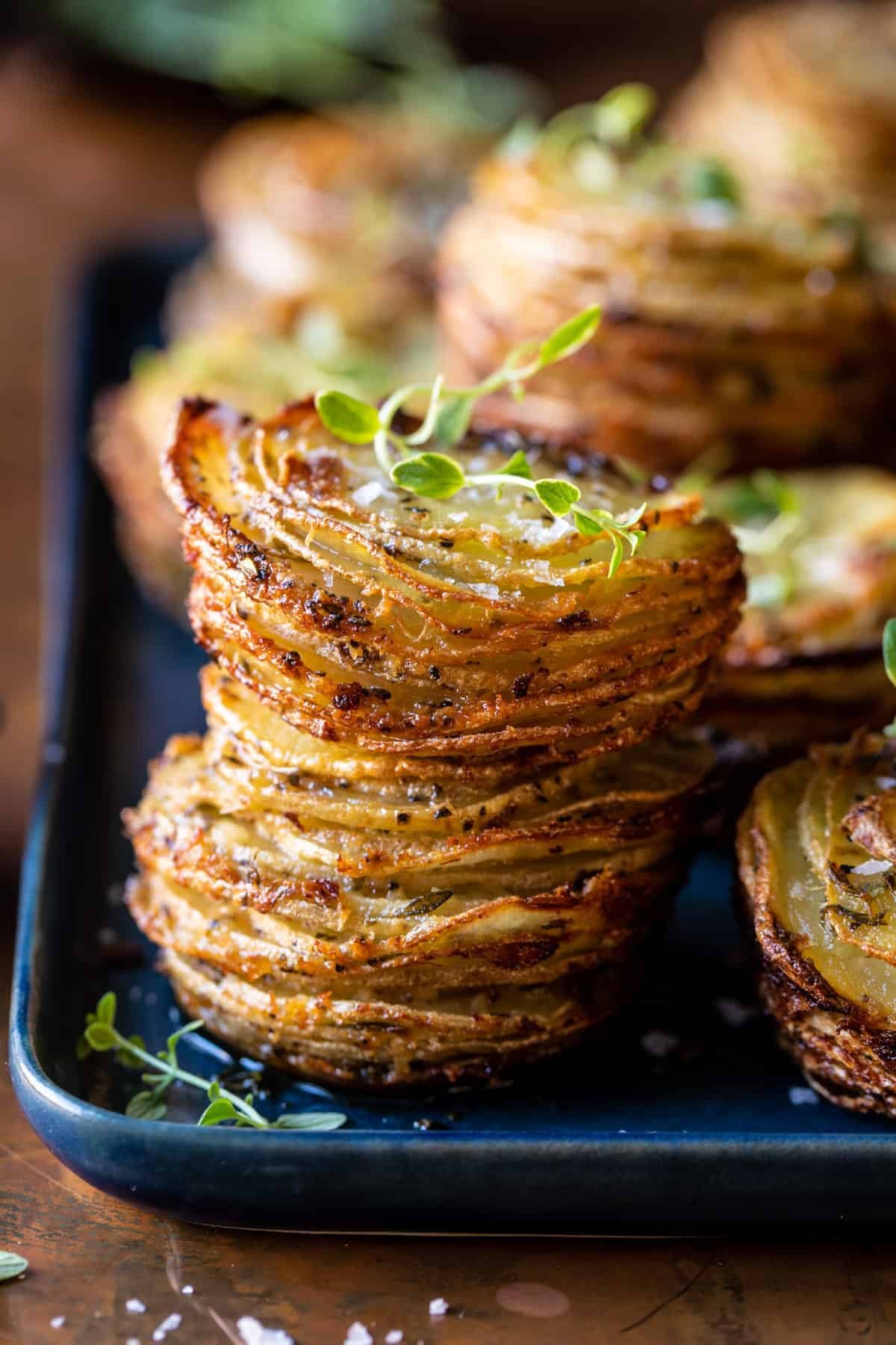 Crispy Cheesy Potato Stacks | halfbakedharvest.com