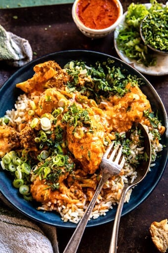 Crockpot Buffalo Chicken and Broccoli | halfbaedharvest.com