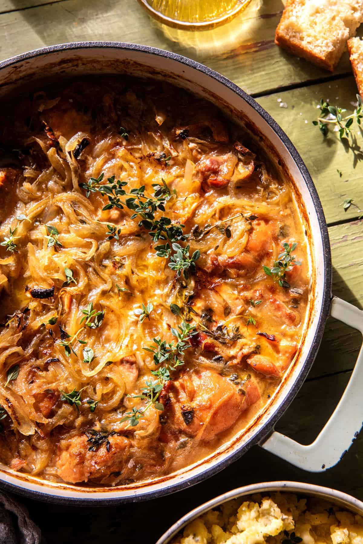 Crockpot Pumpkin Beer Braised Chicken Pot Roast | halfbakedharvest.com