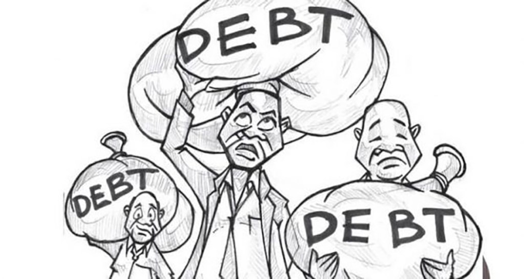 africa debt illustration