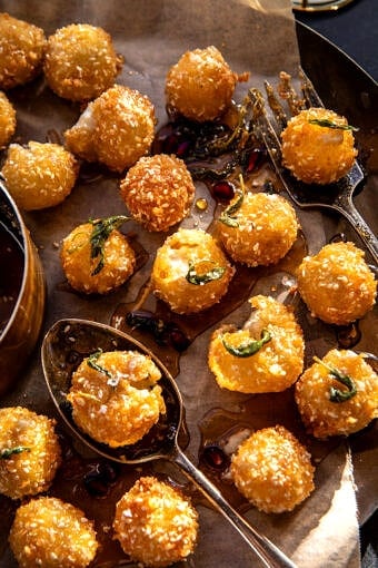 Fried Goat Cheese with Spicy Sage Honey | halfbakedharvest.com