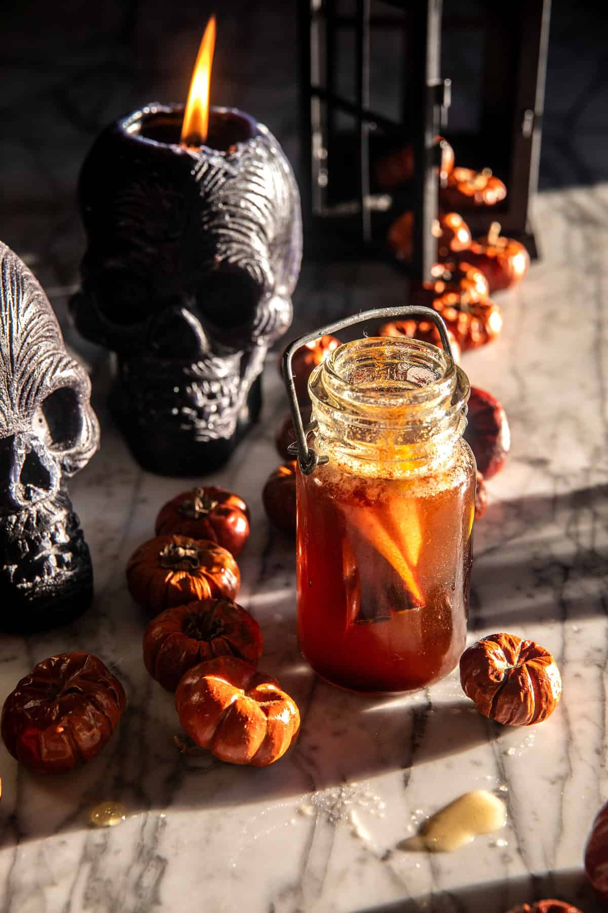 Ghostly Ginger Cocktail (with mocktail) | halfbakedharvest.com