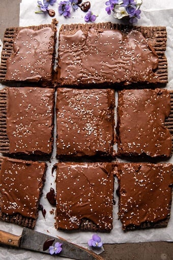 Giant Frosted Chocolate Fudge Pop-Tart | halfbakedharvest.com