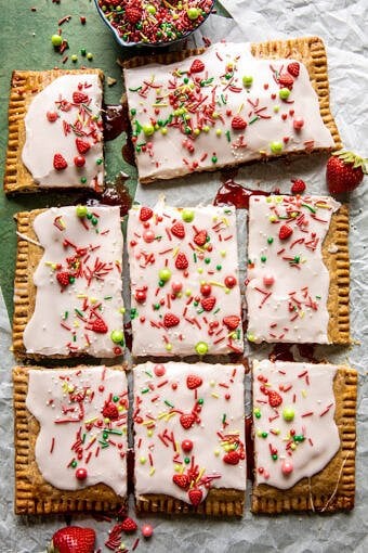 Giant Frosted Strawberry Pop-Tart halfbakedharvest.com