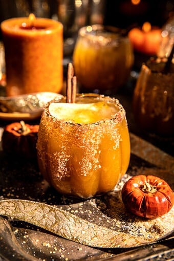 Haunted Pumpkin Patch Margarita | halfbakedharvest.com