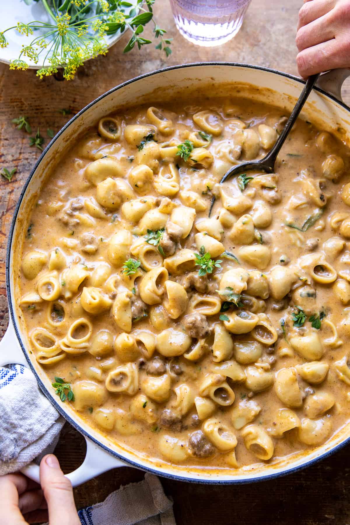 Healthier Homemade One Pot Hamburger Helper | halfbakeharvest.com