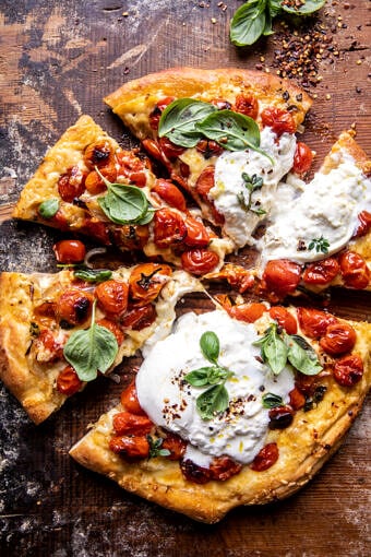 Herb Roasted Cherry Tomato Pizza | halfbakedharvest.com