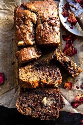 Honey Buckwheat Chocolate Chunk Banana Bread | halfbakedharvest.com