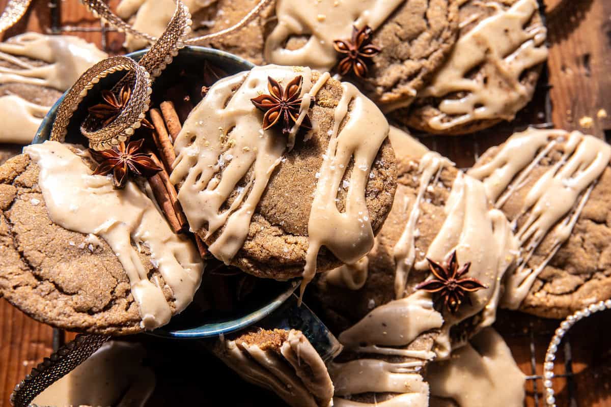 Maple Chai Latte Cookies with Brown Butter Icing | halfbakedharvest.com