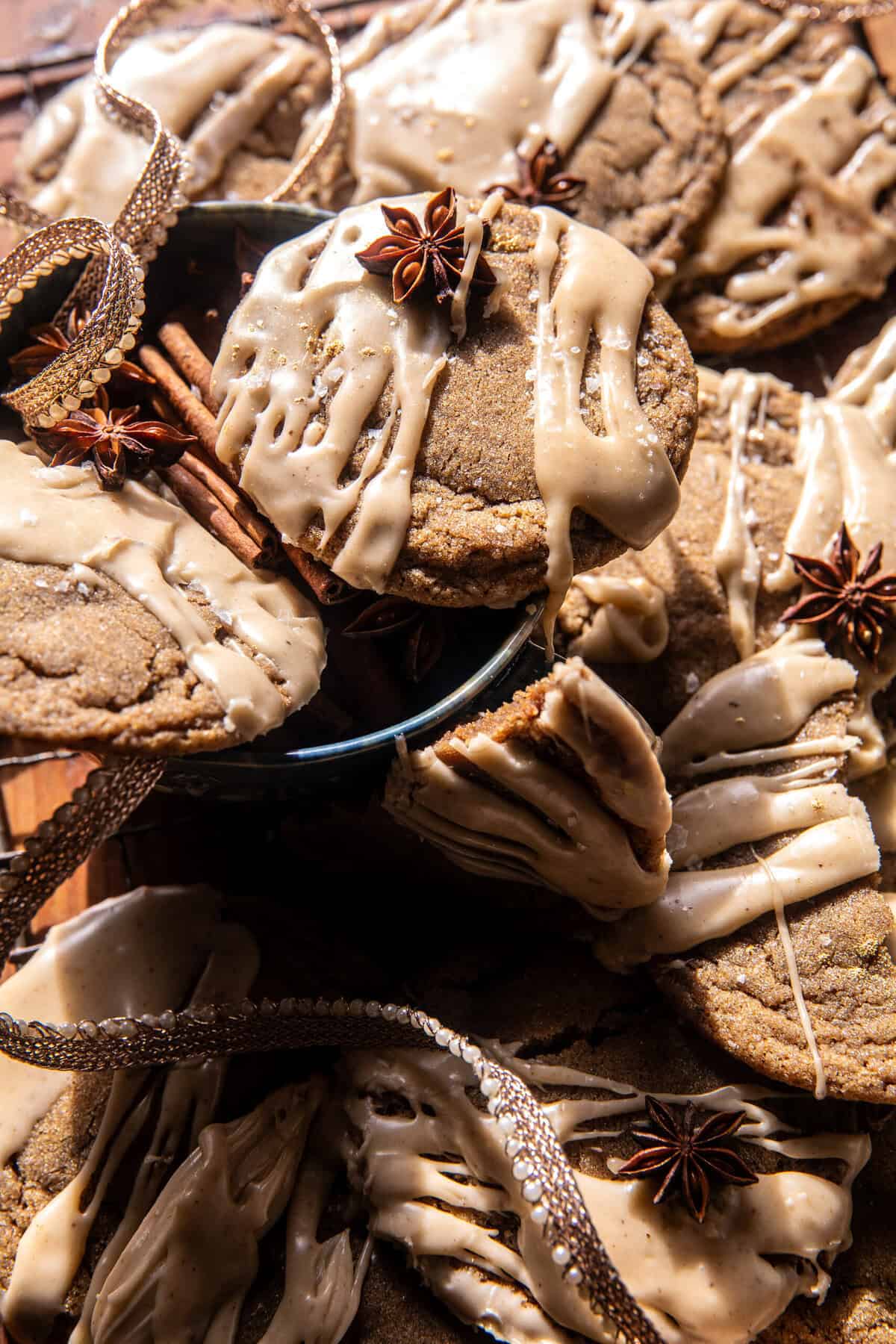 Maple Chai Latte Cookies with Brown Butter Icing | halfbakedharvest.com