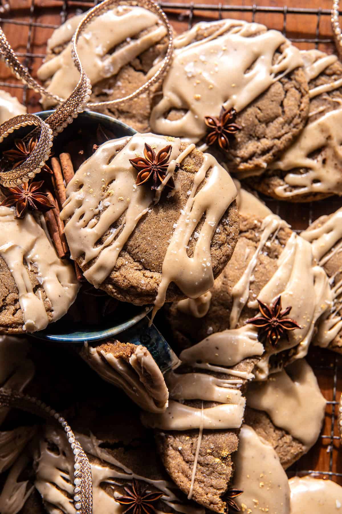 Maple Chai Latte Cookies with Brown Butter Icing | halfbakedharvest.com