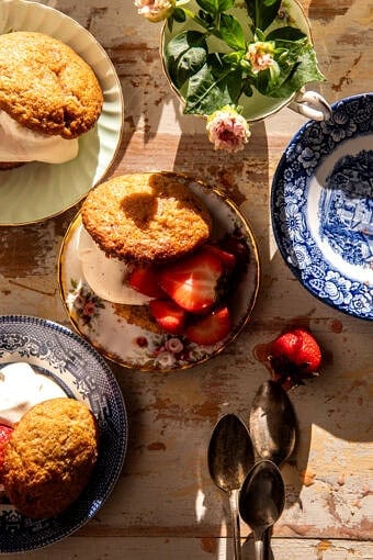 Muffin Top Strawberry Shortcakes | halfbakedharvest.com