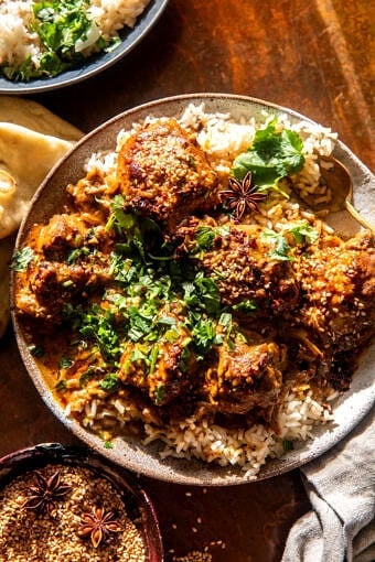 One Pan Sesame Pumpkin Butter Chicken Curry | halfbakedharvest.com