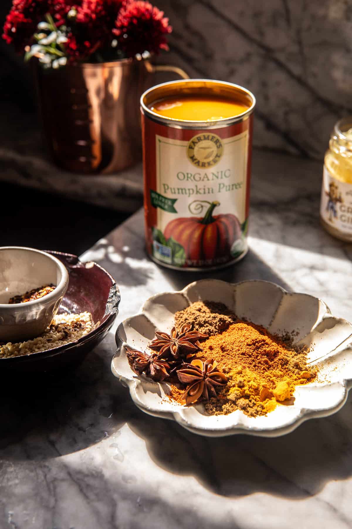 One Pan Sesame Pumpkin Butter Chicken | halfbakedharvest.com