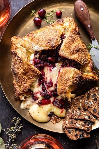 Pastry Wrapped Cranberry Baked Brie | halfbakedharvest.com