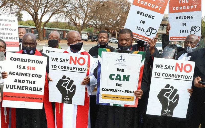 protest against corruption in south africa africans on china