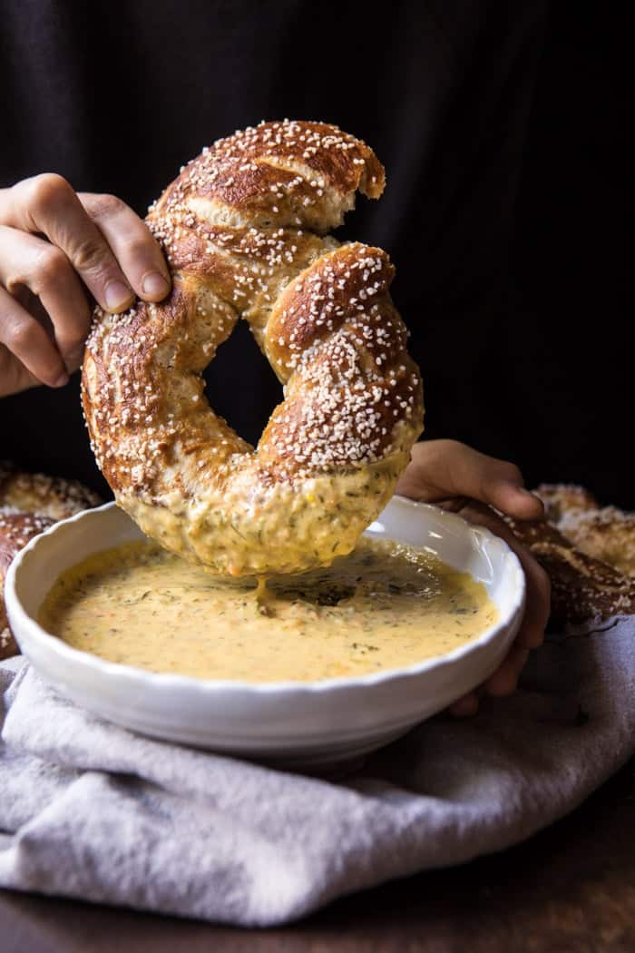 Pumpkin Beer Broccoli Cheddar Soup | halfbakedharvest.com @hbharvest