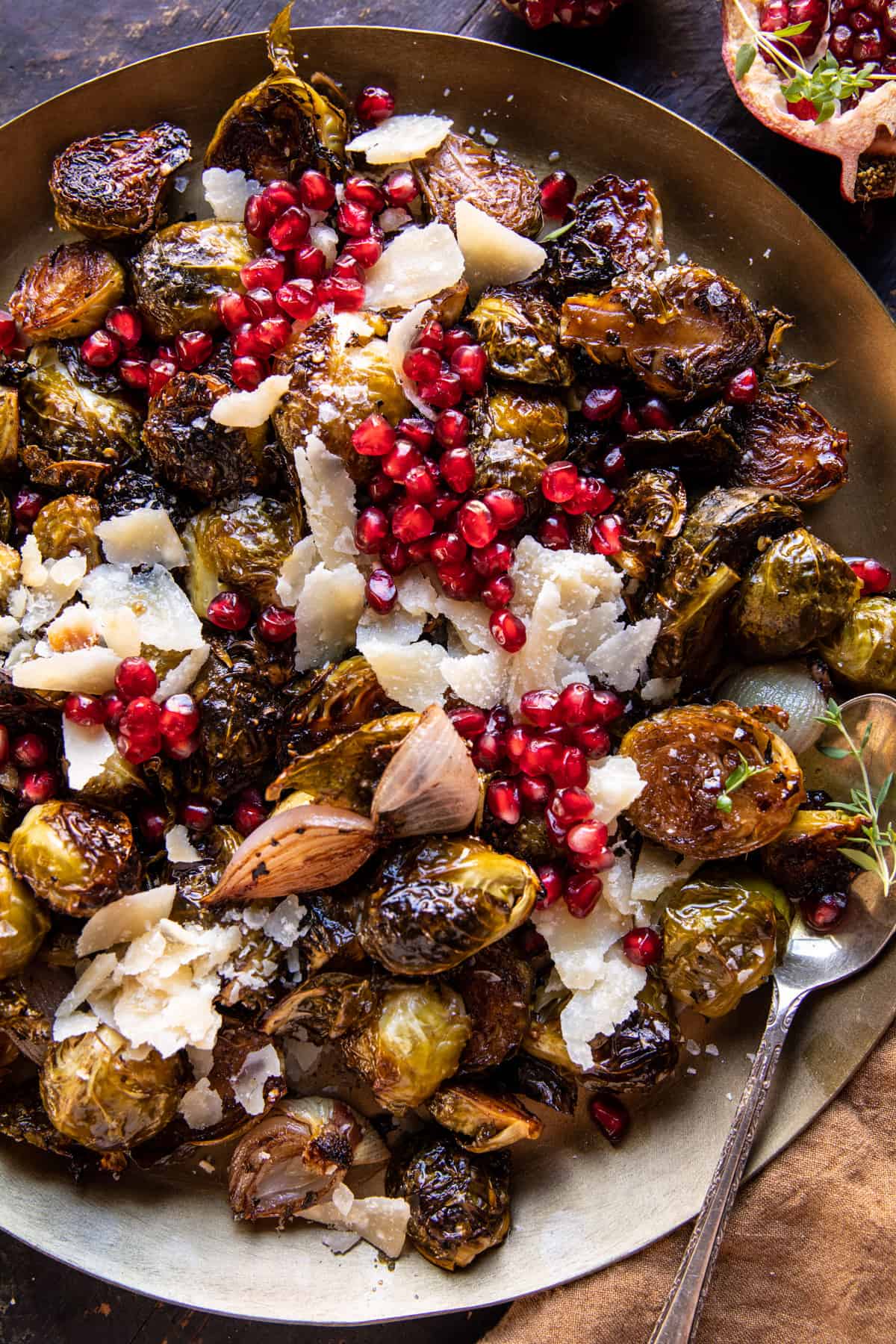 Roasted Balsamic Parmesan Brussels Sprouts | halfbakedharvest.com