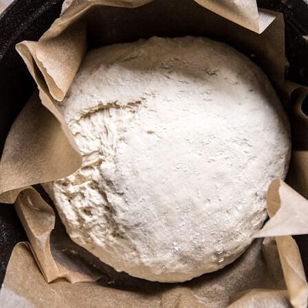 Cheaters No Knead Dutch Oven Sourdough Bread | halfbakedharvest.com @hbharvest