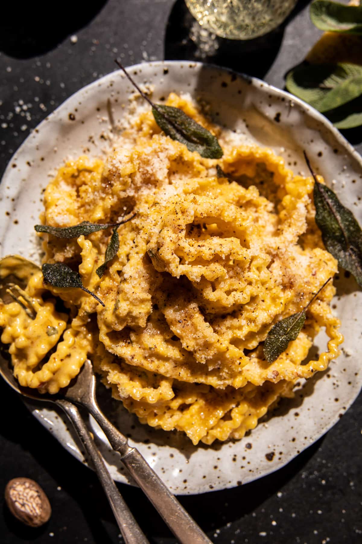 Sage Brown Butter Pumpkin Pasta Alfredo | halfbakedharvest.com