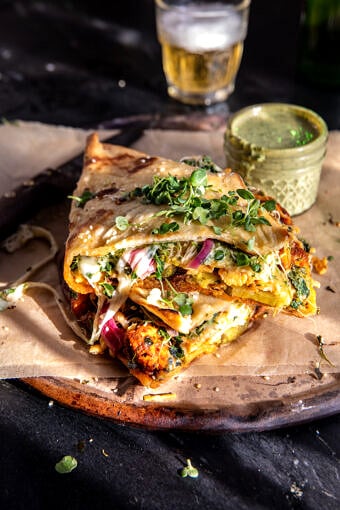 Sheet Pan Chicken Shawarma Havarti Sandwich | halfbakedharvest.com