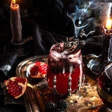 Smoky Black Pomegranate Cocktail | halfbakedharvest.com