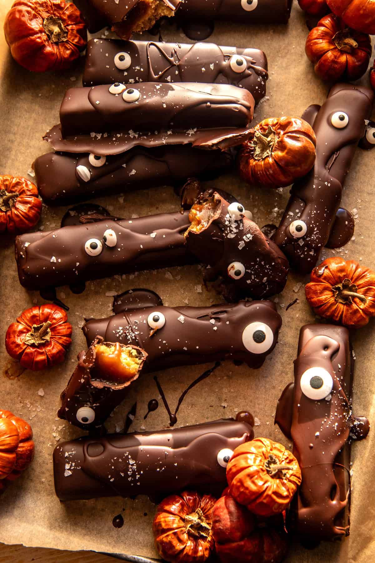 Spooky Homemade Twix Bars | halfbakedharvest.com